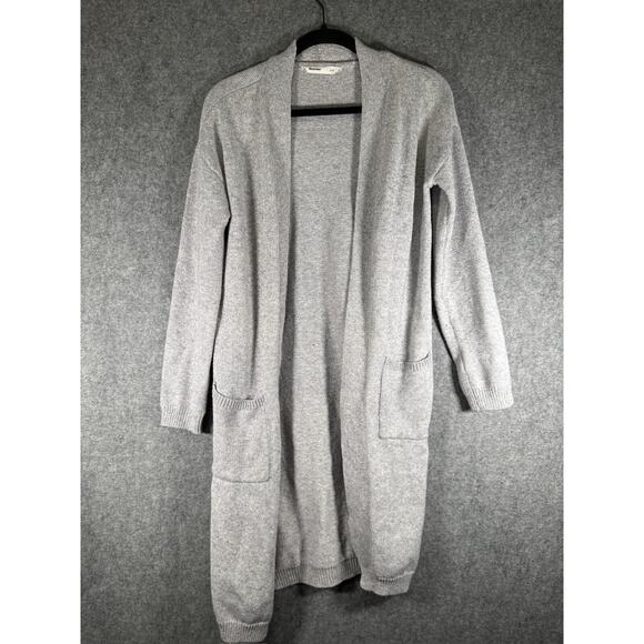 Bluenotes Sweater Women Small Gray Cardigan‎ Long Duster Long Sleeve Minimalist - Picture 1 of 7